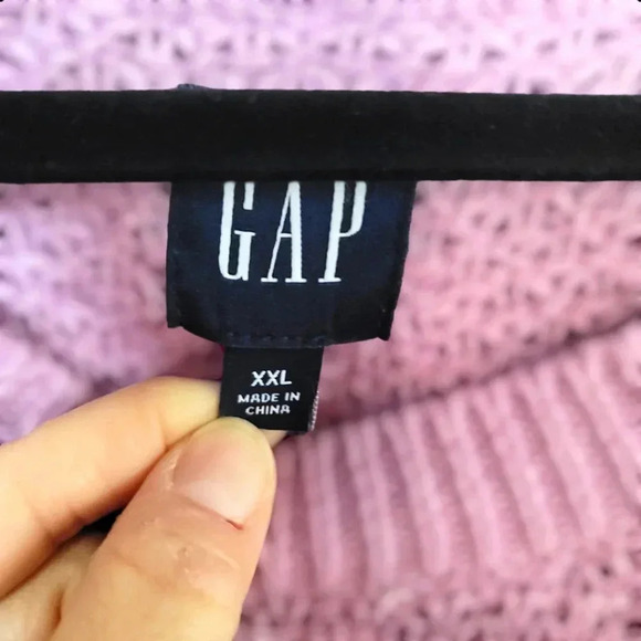 Gap Women's Textured Sweater Size 2XL Orchid Haze - Picture 6 of 9